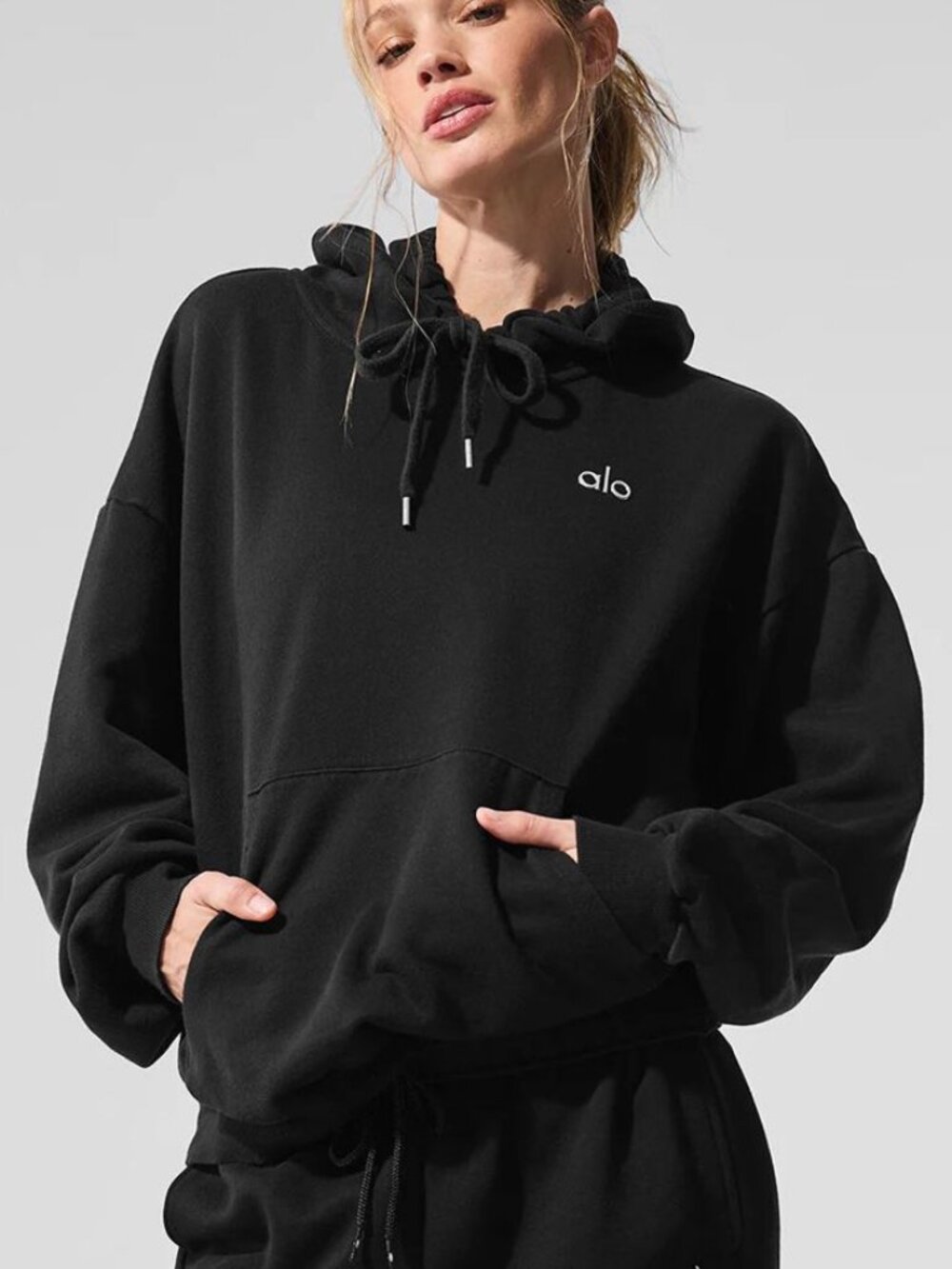 Alo Yoga Accolade Hoodie Black - Size S